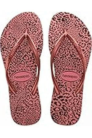 Havaianas Slim Animals (Mini Me), Sandalias Niñas, Crocus Rose/Golden Blush, 25/26