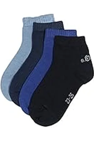 QS by s.Oliver Socks S21008 - Pack de 4 Calcetines cortos para niños, , 27-30