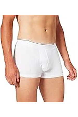 Calida Pure & Style Boxer Briefs, White, Large Men