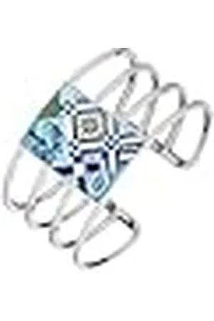 Christian Lacroix XF11014L-S - Pulsera de latón y Metal Plateado Brillante para Mujer, Talla pequeña