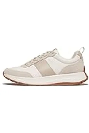 FitFlop F-Mode Flow Mens Fabric/Suede/Leather Sneakers, Zapatillas Hombre, , 42 EU Ancho