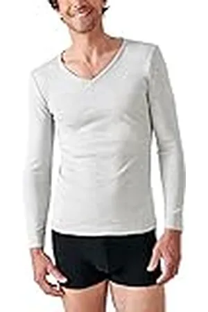 Damart Camiseta con Cuello de Pico, Punto Thermolactyl Interlock, Manga Larga térmica, , M para Hombre