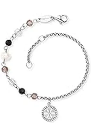 Engelsrufer Pulsera para mujer de acero inoxidable, perla 32013913, 17 cm, Acero inoxidable, No es una piedra preciosa