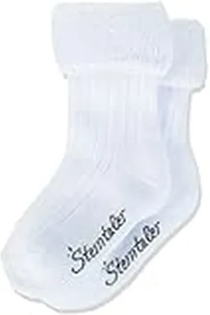 Sterntaler Calcetines para bebés, Edad: 6-9 meses, Talla: 18, Blanco