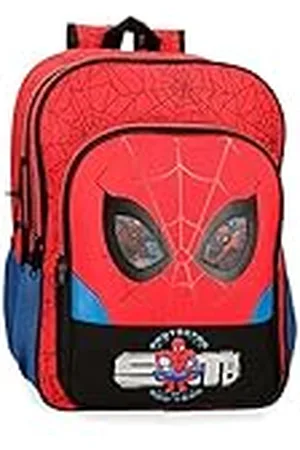 Marvel Spiderman Protector Mochila Escolar Doble Compartimento Adaptable a Carro 30x40x13 cms Poliéster 15,6L