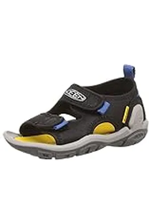 Keen Knotch Creek OT, Sandalias Unisex niños, Negro (Black/ Yellow), 32/33 EU