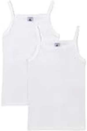 Petit Bateau A0AA6, Camisas de Tirantes Niñas (Pack de 2), , 4 años