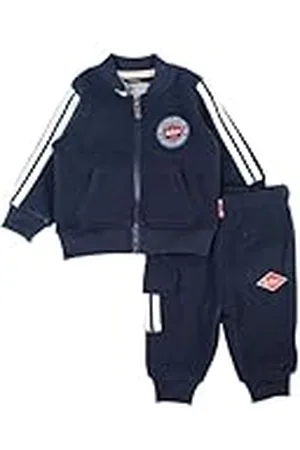 Lee Conjunto de 2 piezas, Suéter + Joggers, Bebés, (0 a 24 meses), Unisex, Niño, Niña, Suave, Lindo, Cálido, Sudadera + Pantalón, Modelo GLC2533 JOG BB S1-18M, BLEU
