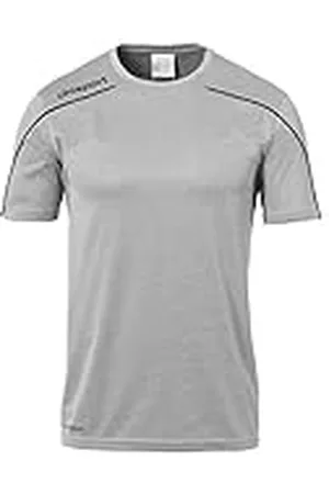 Uhlsport Stream 22 Shirt Shortsleeved Camiseta de Entrenamiento, Hombre, Gris Oscuro Mezcla/Negro, 116