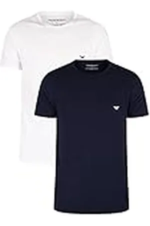 Emporio Armani 2-Pack Crew T-Shirt Essential Core Logoband Camiseta Interior Hombre, , S