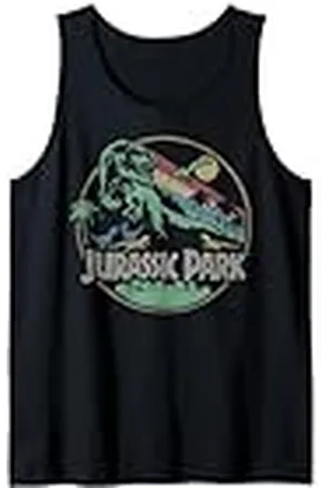 Jurassic Park Círculo retro de T-Rex de Parque Jurásico Camiseta sin Mangas