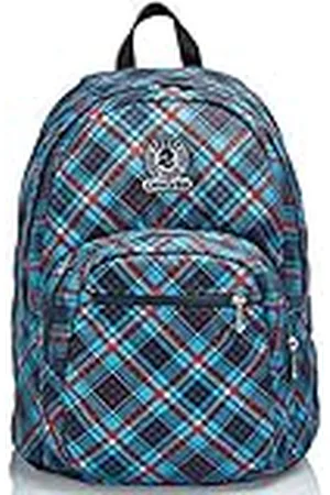 Invicta Mochila Doble Compartamiento Format Tartan, - Mochila Escolar, Escuela Secundaria, Colegio, Universidad, para Hombres, Mujeres, Chicas, Chicos y Adolescentes - Mochila Viaje