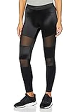 Urban classics Ladies Shiny Tech Mesh Leggings Leggings Mujer, , M