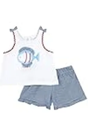 chicco Conjunto Niña con Camiseta y Pantalones Cortos, en Suave Algodón, Designed in Italy, Ropa Bebé