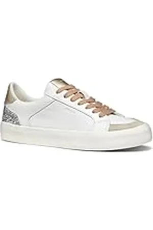 Geox D EMMELENY E, Zapatillas Mujer, White, 38 EU