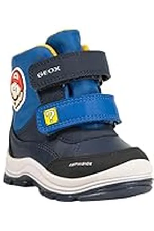 Geox B FLANFIL Boy B ABX, Bota de Nieve Bebé-Niños, Navy/Royal, 23 EU