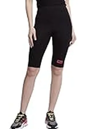Fila Belmonte Short Leggings Pantalones Cortos de Yoga, 80009 Black Beauty, M para Mujer