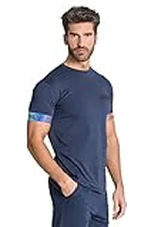 Gianni Kavanagh Chromatica Elastic Tee, T Shirt Hombre, Azul, M