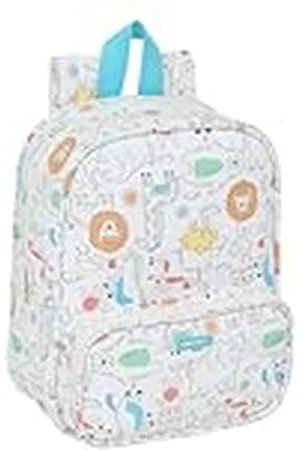 Safta PREESCOLAR ZOO - Mochila Guardería, Adaptable a Carro, Fácil Limpieza, Ideal para Niños de Diferentes Edades, Cómoda y Versátil, Calidad y Resistencia, 22x10x27 cm