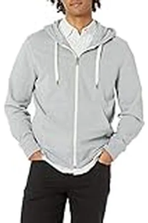 Amazon Sudadera Ligera de Felpa con Capucha y Cremallera Completa Hombre, , S