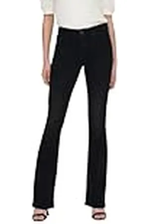 ONLY Onlblush Mid Flared Dnm Tai1099 Noos Pantalones vaqueros elásticos, Mujer, , XSW x 32L