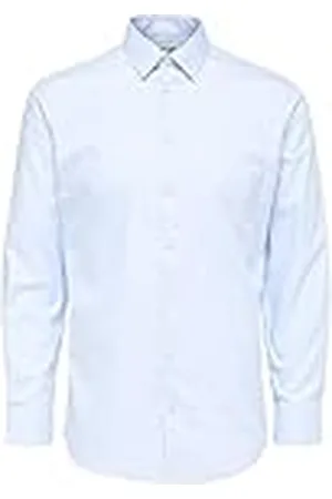 SELECTED Camiseta Slhslimethan LS Classic B Noos Camisa, , XXS para Hombre