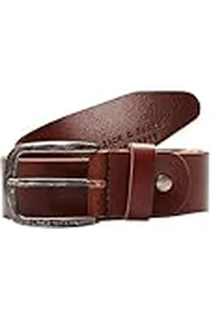 JACK & JONES JJIPAUL JJLEATHER BELT NOOS, Cinturón Hombre, Marrón , 105 cm (Talla del fabricante: 105)