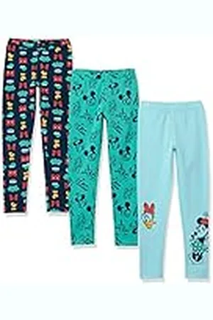 Amazon Disney | Marvel | Star Wars | Frozen | Princess Leggings Niña, Pack de 3, , 3 años