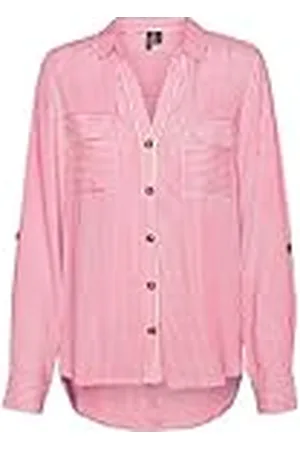 VERO MODA Vmbumpy L S Camiseta New Wvn Ga Noos Blusas, , Mujer