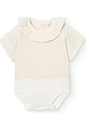 BABIDU Body Bebé Manga Corta Algodón 100%, Body Bebé Recien Nacido Tejido Bambula Con Cuello Volante Suave Transpirable y Hipoalergénico Piel Sensible, Ropa Bebé Niño y Niña Unisex, Básicos Verano