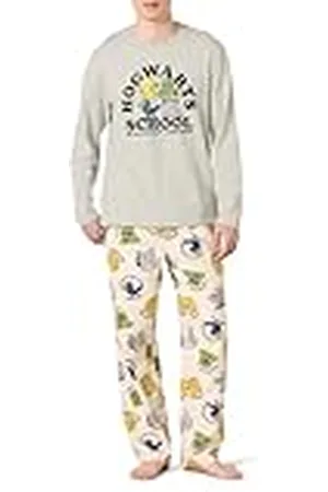 Amazon Harry Potter Conjunto de Pijama de Franela Suave (Disponible en Tallas Grandes) Hombre, , XL