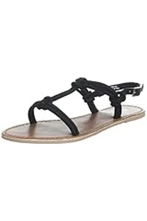 Pieces® Chili Suede Sandalia Negra para Mujer, Schwarz, 38 EU