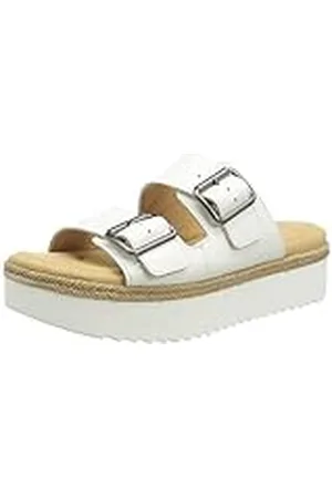 Clarks Lana Beach, Sandalia, para Mujer, Blanco (White Leather), 40 EU