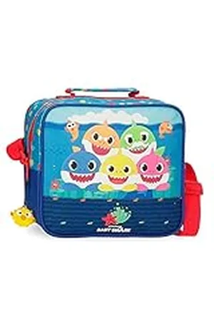 Baby Shark Happy Family Neceser Adaptable con Bandolera 23x20x9 cms Poliéster