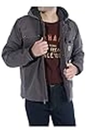 Carhartt Hombre, Chaqueta Utilitaria En Lona De Algodón Con Efecto Desgastado, Forro De Peluche, Ajuste Ligeramente Holgado, , XXL