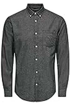 Only & Sons Onsneil Life LS Organic Oxford Shirtnoos Camisa, , M para Hombre