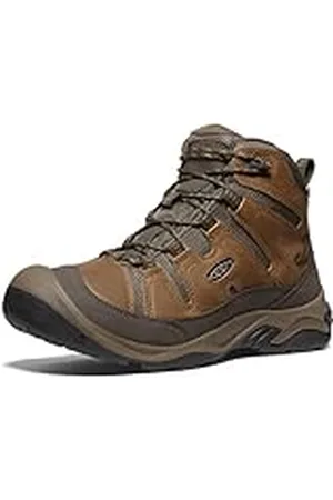 Keen Circadia Mid Waterproof, Botas para Senderismo Hombre, Bison/Brindle, 44.5 EU