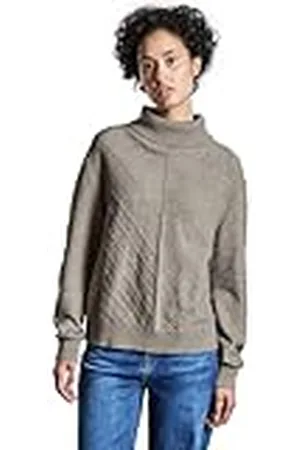 Street one A303086 Jersey con Textura, Breezy Beige Mel, 46 para Mujer