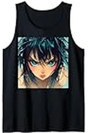 Curlyfox Design Animegirl Anime Manga Girl Beauty 33 Camiseta sin Mangas