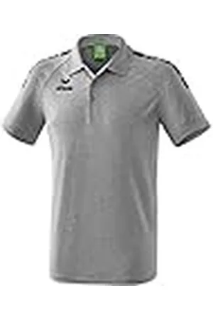Erima 2111907 Polo, Unisex niños, Gris Jaspeado/Negro, 140