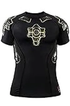 G-Form Pro-X Niños Compression Camiseta de Manga Corta - Negro/Armarillo, XL