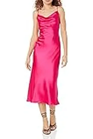 THE DROP Vestido Lencero para Mujer, Scarlett, Escote Drapeado, , XS