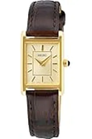 Seiko Reloj Analógico para Mujeres de Cuarzo con Correa en Cuero SWR066P1