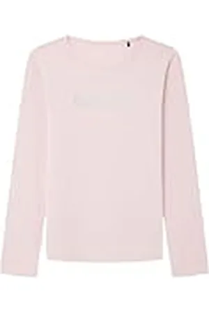 Pepe Jeans Hana Glitter L/S Camiseta, Rosa (Rosa Palisandro), 16 años para Niñas