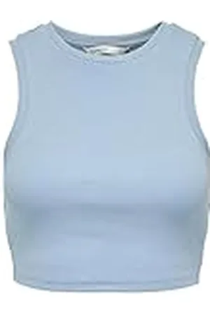 ONLY Onlvilma S/L Cropped Tank Top Jrs Noos Camiseta sin Mangas, , M para Mujer
