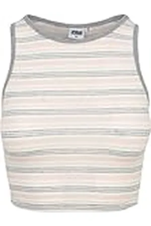Urban classics Tb1931-ladies Rib Stripe Cropped Top, , M Mujeres