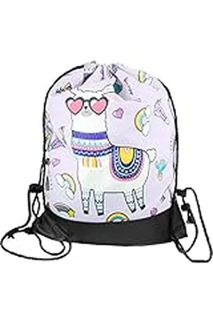 cosey – Bolso con impresiones a la moda – Diseño Crazy Lama con suelo de cuero reforzado
