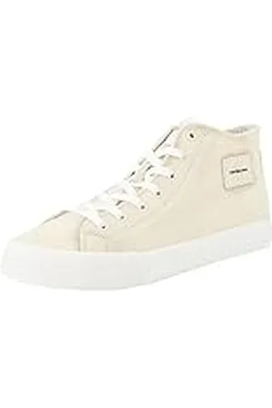 Calvin Klein Jeans Zapatillas sneaker vulcanizadas Hombre de algodón , Weiß (Blanco), 46