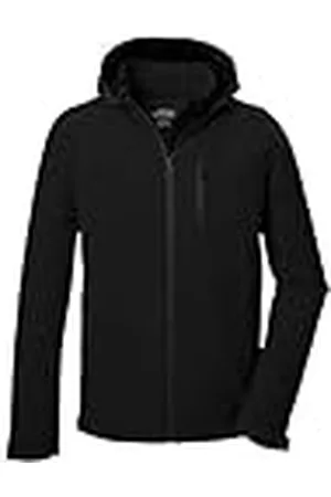 Killtec Hombre Chaqueta softshell/outdoor con capucha con cremallera KOW 92 MN SFTSHLL JCKT, schwarz, XXL, 41829-000