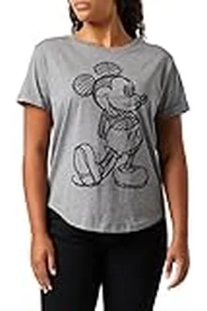 Disney Mickey Mouse Sketch Camiseta, , 38 para Mujer